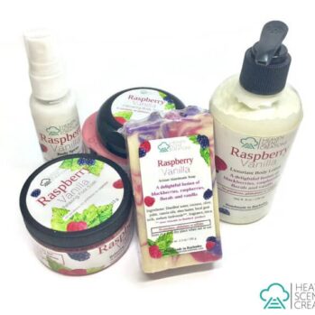 raspberry vanilla handmade gift set