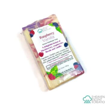 raspberry vanilla handmade soap